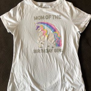 Unicorn “Mom of the Birthday Girl” shirt